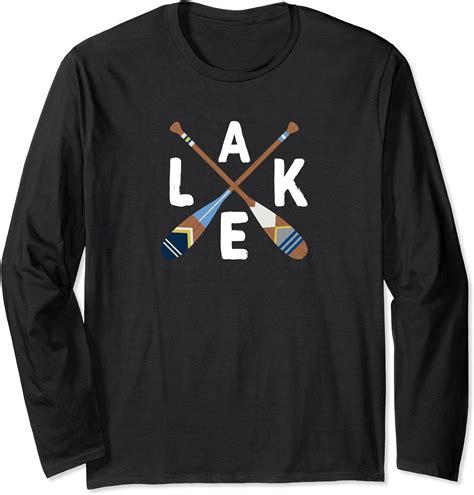 Amazon LAKE Life Painted Paddle Oars Long Sleeve T Shirt