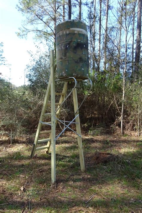 My Home Made Feeder Stand | Deer Hunter Forum