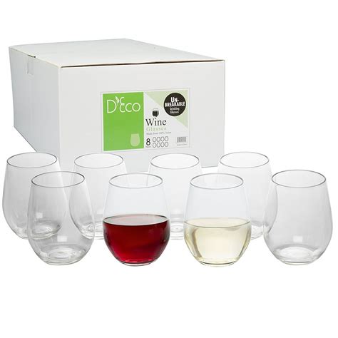 Unbreakable Wine Glasses 100 Tritan Shatterproof Reusable