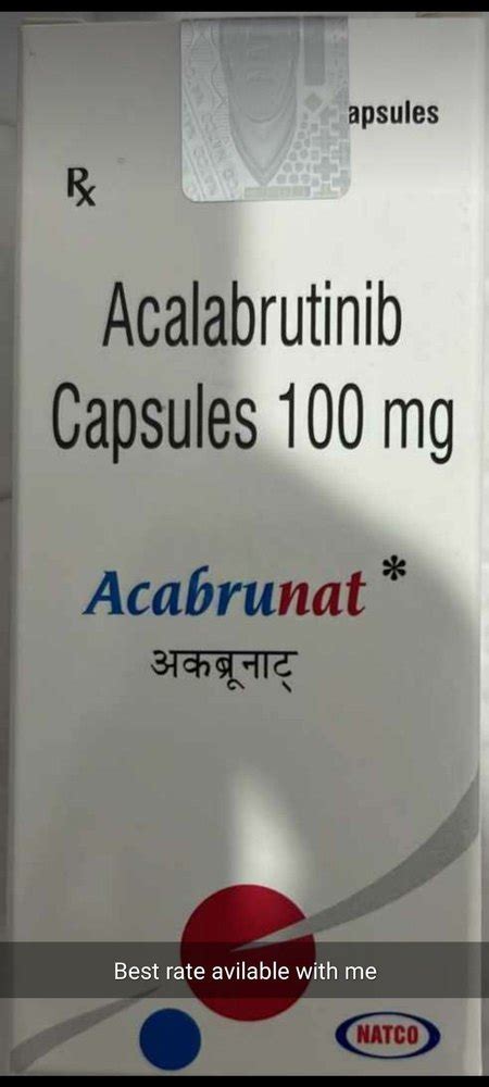 Acabrunat Acalabrutinib Capsule Mg By Natco At Rs Box