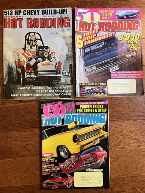 Vintage Popular Hot Rodding Magazine Sept December