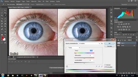 Cambiar Color De Los Ojos Con Photoshop Cs Youtube