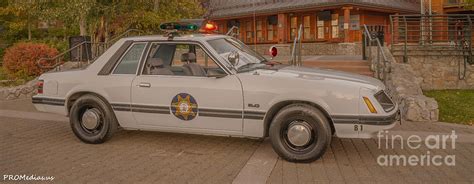 Ford Mustang Fox Body Police Car Photograph By Promedias Obray Fine