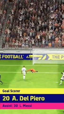 Del Piero Scores Goalzo Efootball Efootball Gameplay Youtubeshorts