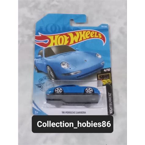 Hot Wheels Porsche Carrera Blue Color Shopee Singapore