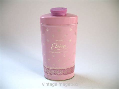 Avon Elusive Perfumed Talc Vintage 70s Tin Of Talcum Powder Etsy