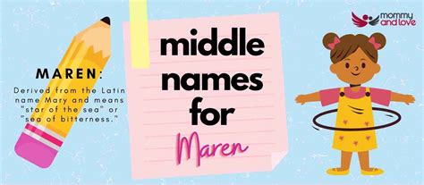 Middle Names For Maren 103 Attractive Options Unveiled Mommy And Love