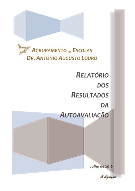 PDF Relatório de AutoAvaliação ebaal agrupamento de escolas