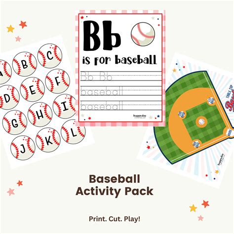 Baseball Activity Pack Happy Day Printables