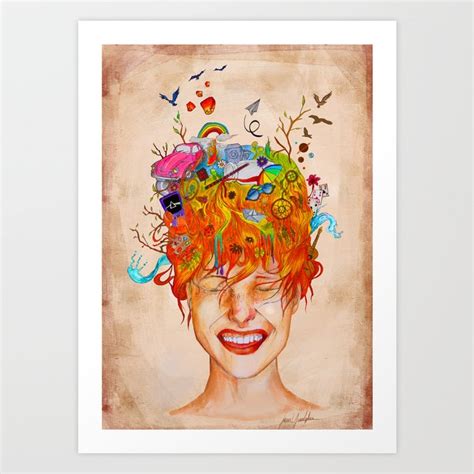 It S All In Your Head Art Print By IremYorukoglu Society6