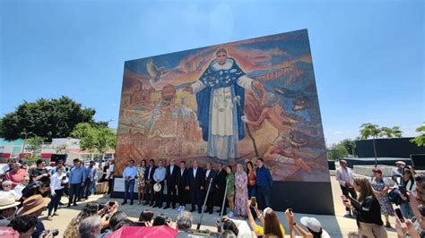 Fray Antonio Alcalde Develan En Guadalajara Mural En Honor Grupo Milenio