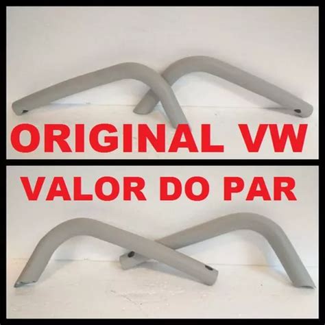 Par Poleiro Para Choque Traseiro Kombi Corujinha Original Vw