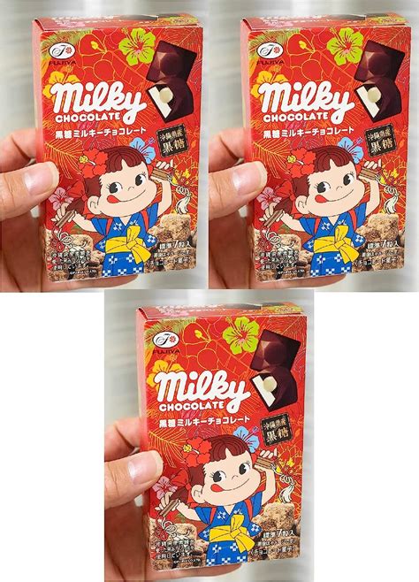 Jp コンビニー限定 2022年6月 不二家 Fujiya Milky Chocolate 黒糖ミルキーチョコレート