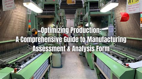 A Comprehensive Guide To Manufacturing Assessment Datamyte