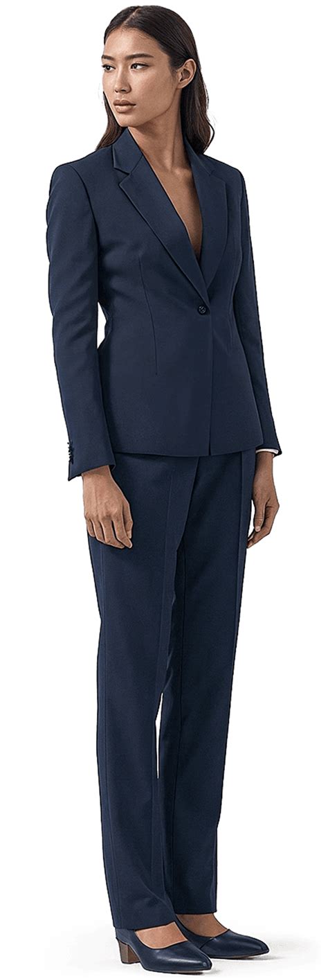 Navy Blue Suit For Women L Sumissura Sumissura