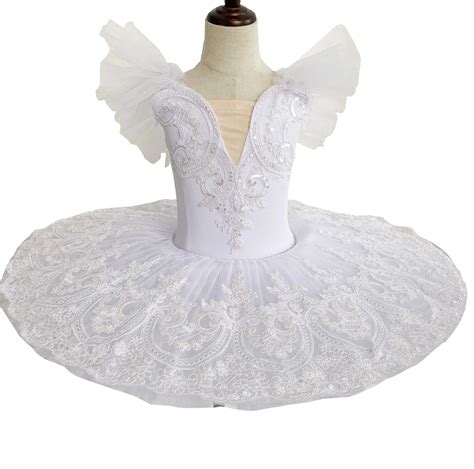 Profissional Ballet Tutu Meninas Branco Vermelho Panqueca Tutu