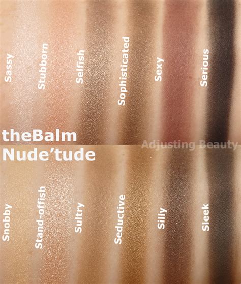 Review TheBalm Nude Tude Nude Eyeshadow Palette Adjusting Beauty