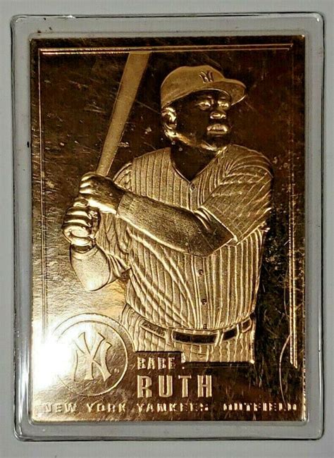 Babe Ruth Gold Baseball Card Value Mavin