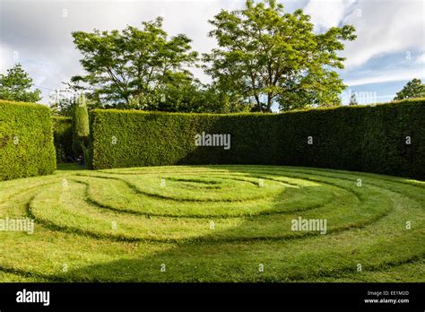 Le labyrinthe unicursal Banque de photographies et dimages à haute