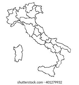 Italy Political Map Outline Dannie Elisabeth