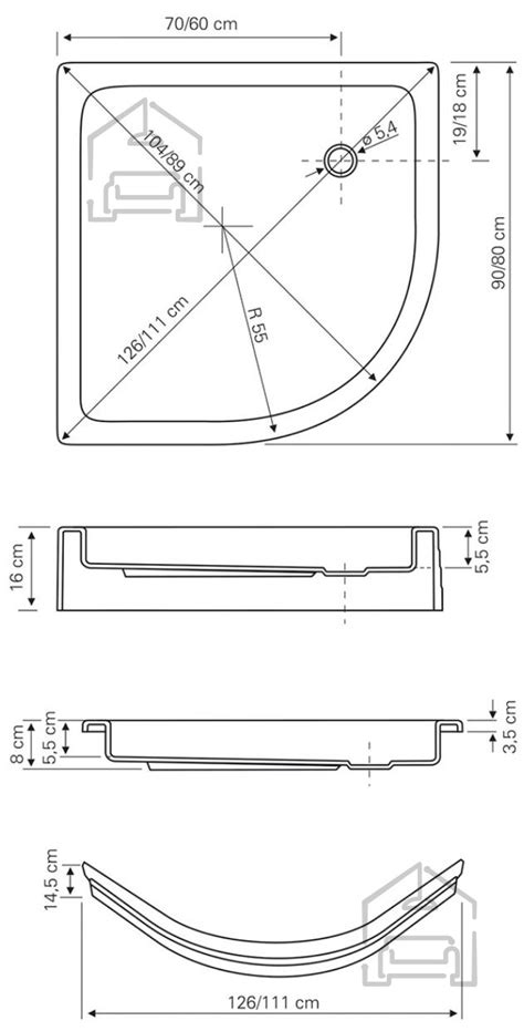 Tuš kada Fonte 80x80 Round s oblogom kupiti za 163 sa slikom dostava