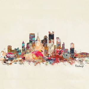 Pittsburgh City Skyline Painting By Bri Buckley Pixels