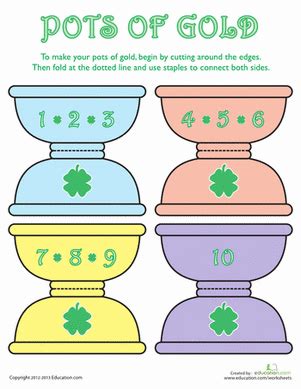 St Patrick S Day Math Activity Worksheet Education