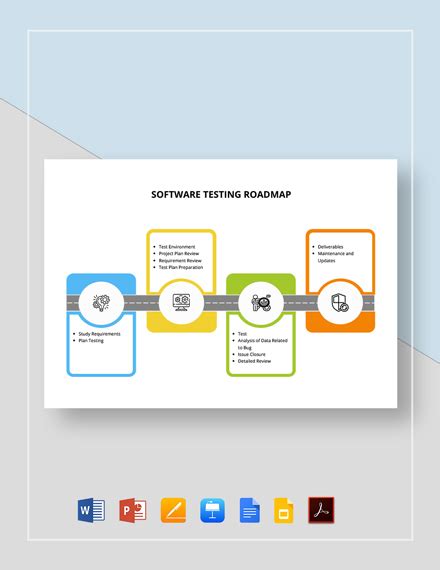 Simple Software Roadmap Template - Google Docs, Google Slides, Apple ...