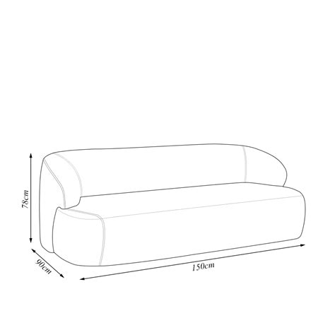 Poltrona Namoradeira 150cm Decorativa Charlote Sala de Estar Pés em Madeira Bouclê Nude G88