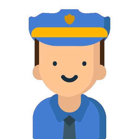 Policeman Animated Clipart Gif