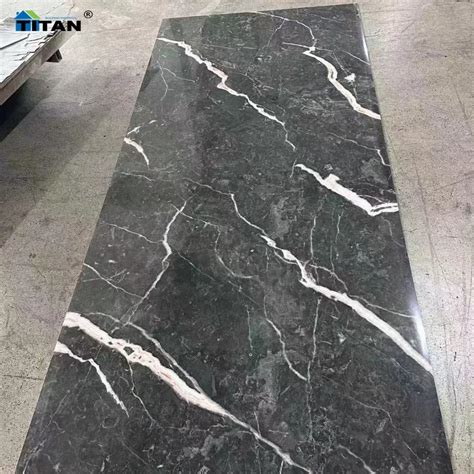 Black Marble Type Marble PVC Sheet UV Laminated Plastic Sheet Panel