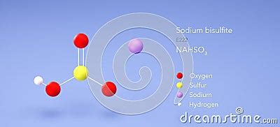 Sodium Bisulfite Molecule Molecular Structures Food Additive E D