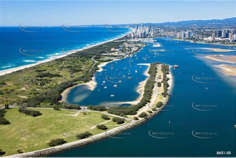 Wave Break Island Gold Coast Broadwater Qld Aerial Photography