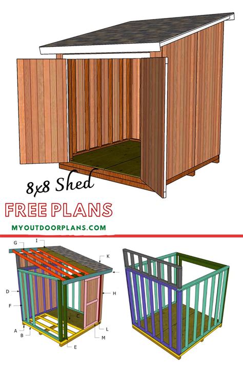 X Lean To Shed Free Diy Plans Howtospecialist How To Build