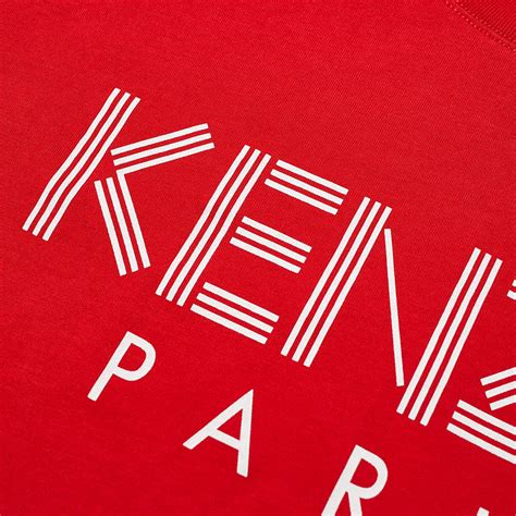 Kenzo Classic Paris Logo Tee Red End Au