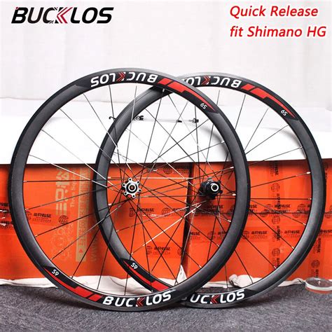 Bucklos C Road Bicycle Wheels Aluminum Alloy Rim Carbon Hub Bike