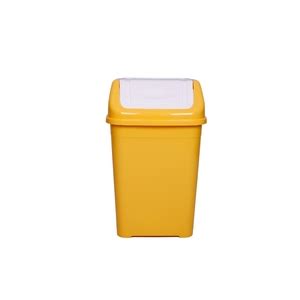 Plastic Swing Top Hygiene Bin Yellow Litre Internal Waste Bins