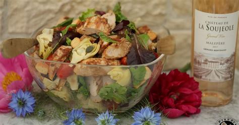 Salade printanière aux blancs de poulet rôti A Prendre Sans Faim