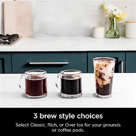 Ninja CFP DualBrew Hot Iced Coffee Maker Single Serve Compatible With K Cups Cup