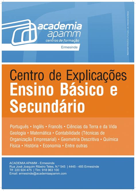 Formação Profissional ACADEMIA APAMM de Ermesinde Centro de