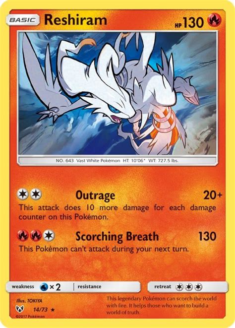 Reshiram Wert Bild K Nstler Seltenheit Pokemonkarte De