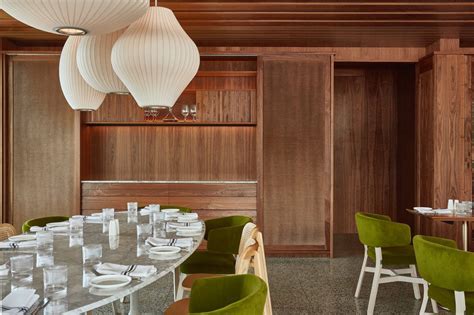 Green Rules The Roost At This Modernist Restaurant In The California