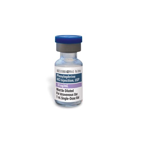 Phenylephrine Mg Ml Ml Vial Sbh Medical Worthington Community