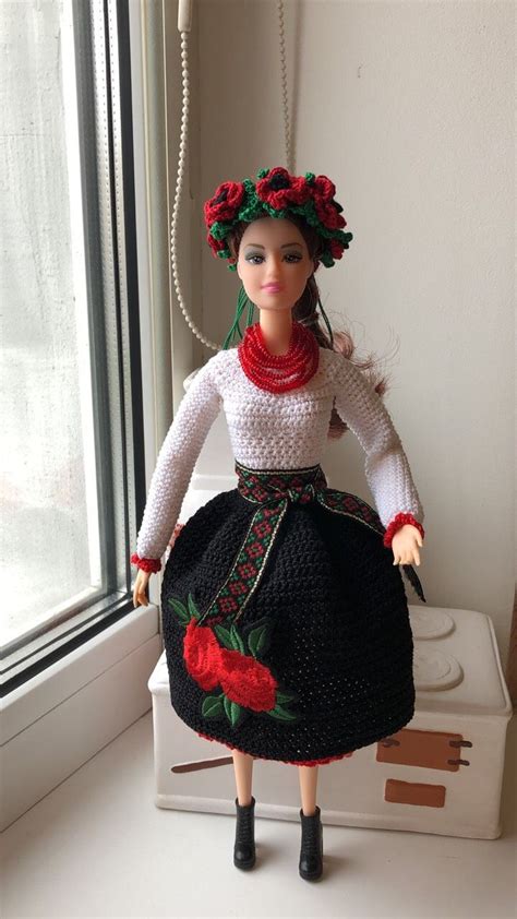 Crochet Boots Crochet Dress Barbie Dress Barbie Clothes Doll