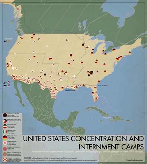 United States Concentration Camps Maps On The Web