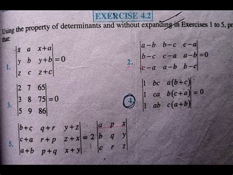 NCERT Class 12 Chapter 4 Determinant Exercise 4 2 With Full Solutions