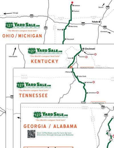 Printable 127 Yard Sale Route Maps 127 Yard Sale Rv Parks Route