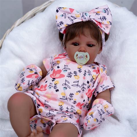 Rsg 20 Inch Reborn Baby Dolls Black Lifelike Soft Body Realistic