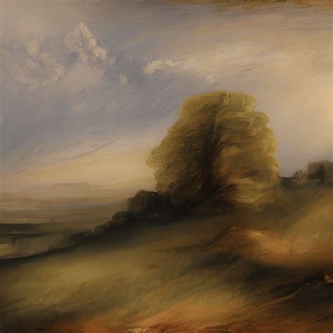 English Countryside Landscape Painting in the Style of Turner ...