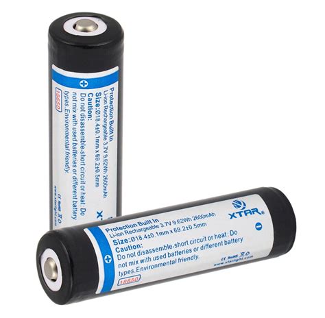 Akumulator Xtar 18650 3 7V Li Ion 2600mAh Z Zabezpieczeniem Sklep